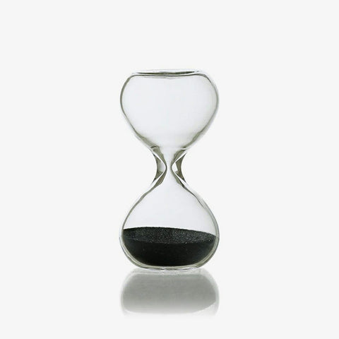 Miniature Hourglass / Blue or Black (1 min)