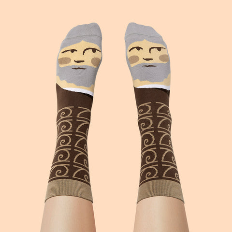 Leonardo Toe Vinci Socks (Art)