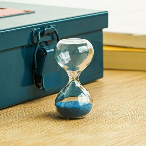 Miniature Hourglass / Blue or Black (1 min)
