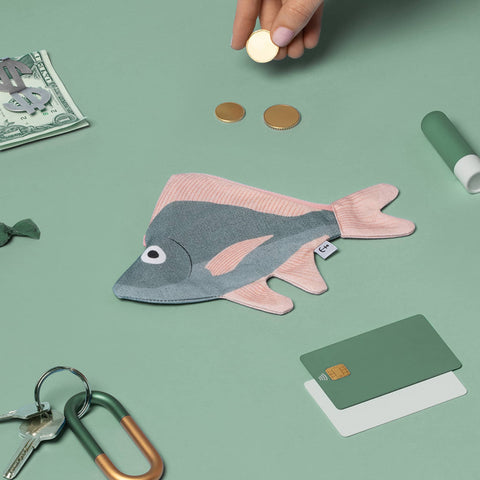 Don Fisher green colour small silver biddy purse with a sea of keys, cards, sweets, cash, coins, limp bum, small items which can be fit into the purse