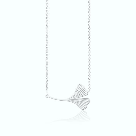Stainless Steel Pendant - Flying Gingko S