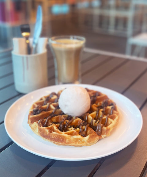 Waffles with Gelato