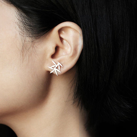 Stainless Steel Earrings - Leafy XS