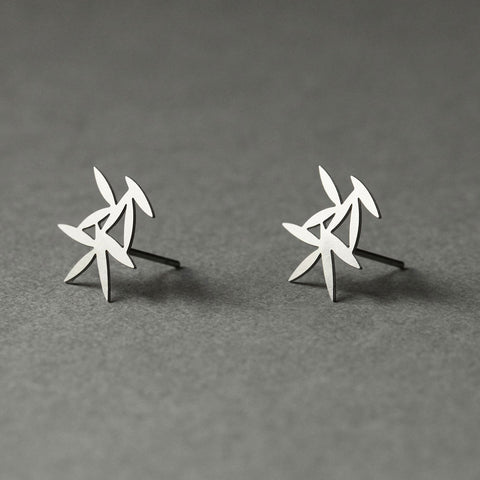 Stainless Steel Earrings - Leafy