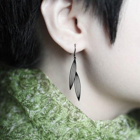 Stainless Steel Earrings - 2 Sasagrasses S