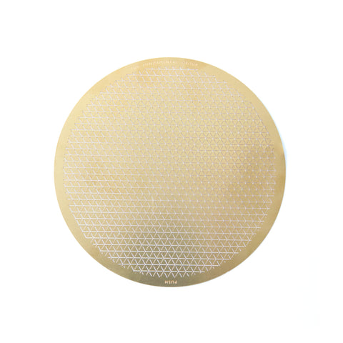 The Fundamental Push Solo bowl made from brass material at its original flatten state