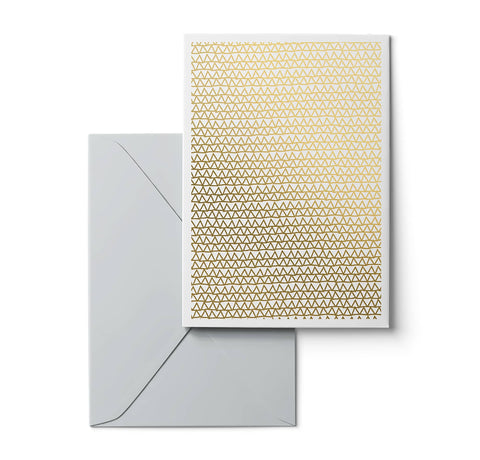 Karte Design Fabrik Greeting Cards (Gold Foil) Shaking through design with envelope