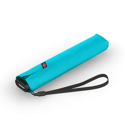 Knirps US.050 Ultra Light Slim Manual Umbrella is an ultra lightweight with strong durability and compact in size comes in aqua colour