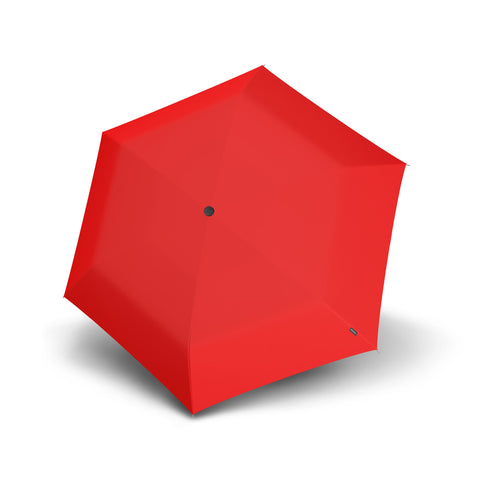 Opened up Knirps US.050 Ultra Light Slim Manual Umbrella in red colour