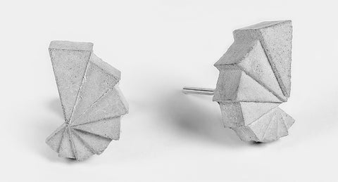 Micro Concrete Earrings