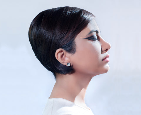 Micro Concrete Earrings