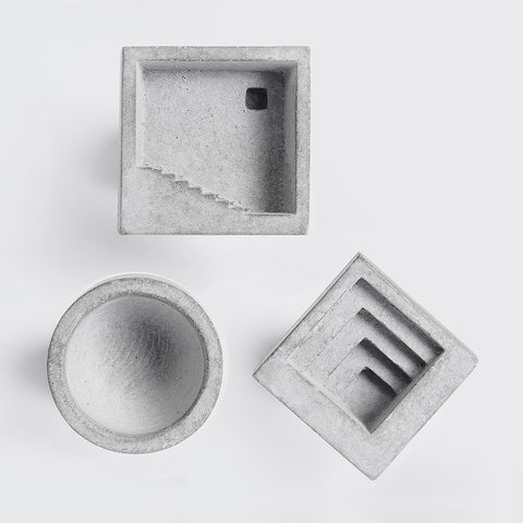 Micro Concrete Cufflinks