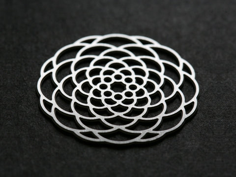 Stainless Steel Brooch - Dahlia