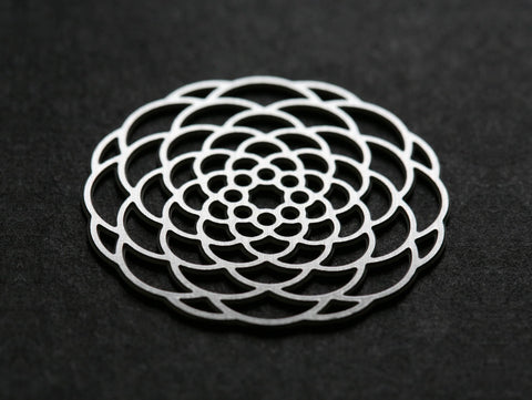 Stainless Steel Brooch - Dahlia S