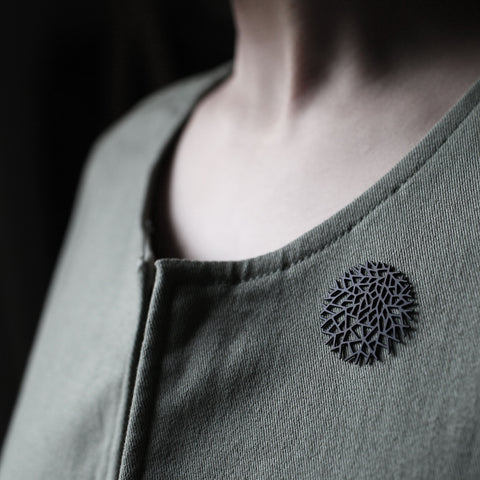 Stainless Steel Brooch - Woods S
