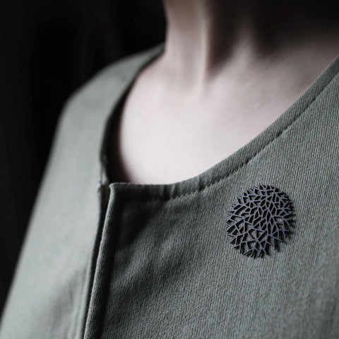 Stainless Steel Brooch - Woods S