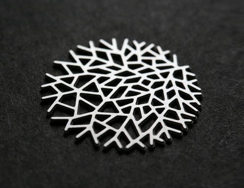 Stainless Steel Brooch - Woods S