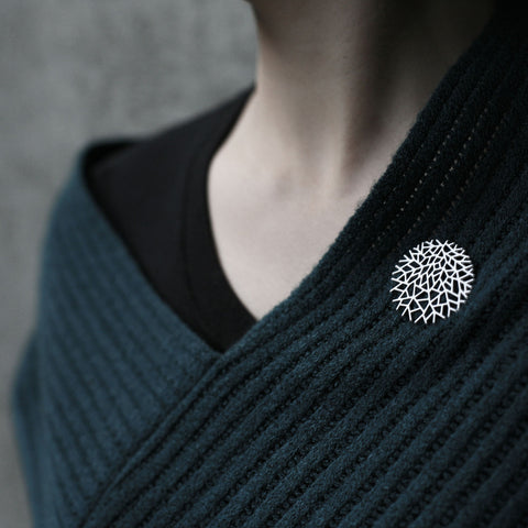 Stainless Steel Brooch - Woods S
