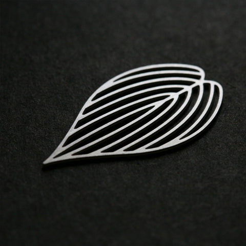 Stainless Steel Brooch - Leaf