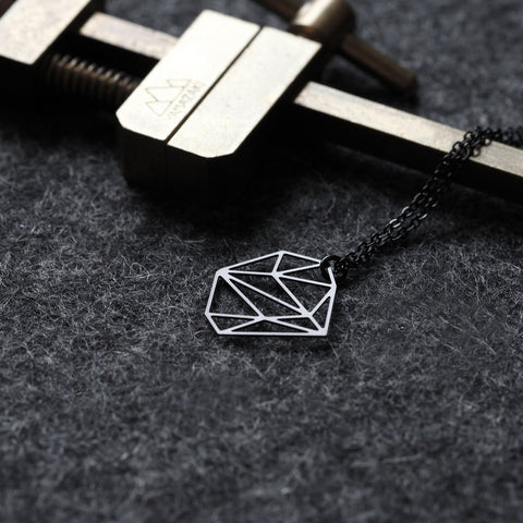 Stainless Steel Pendant - Stone