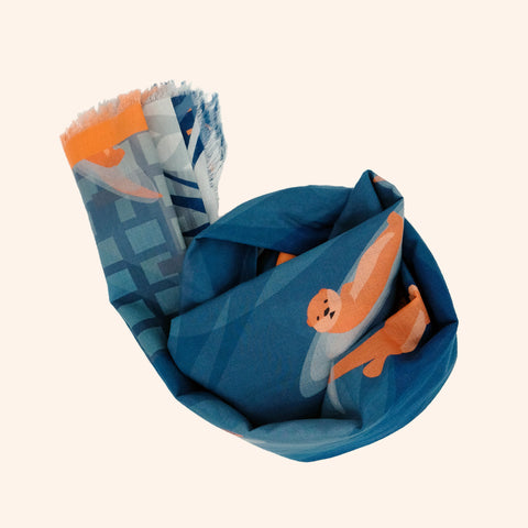 Playful Otter Scarf