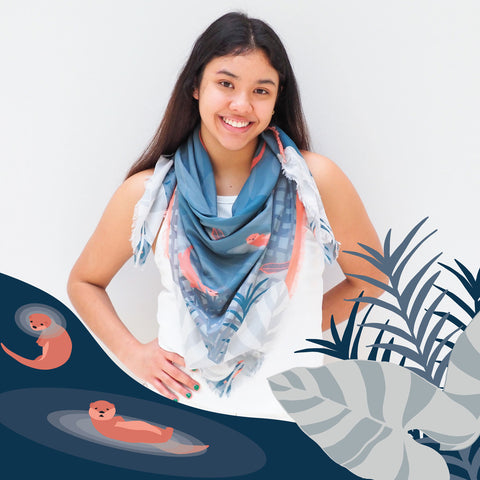 Playful Otter Scarf