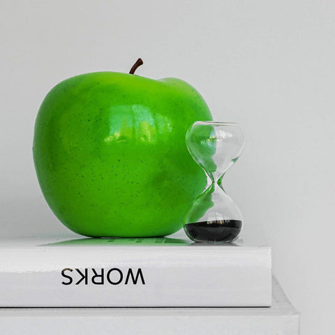 Miniature Hourglass / Blue or Black (1 min)