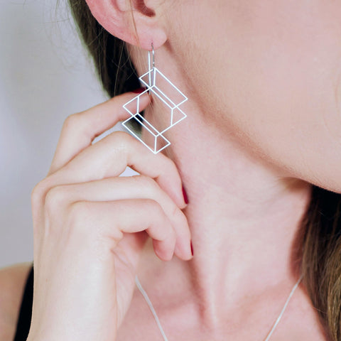 Three Planes Earrings