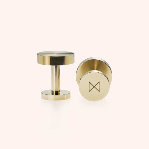 Minimalux Cufflinks (Machined Brass)